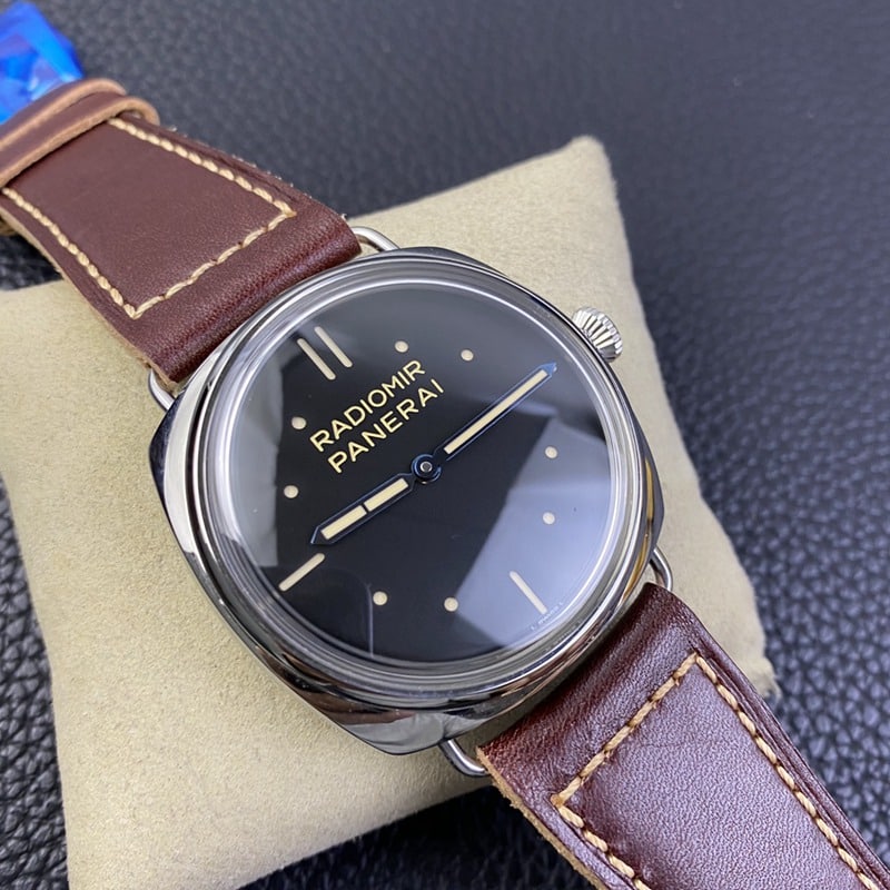 SF factory Paneraireplicapam00449 watch p3000 double spring hand winding movement super power retro plate front view