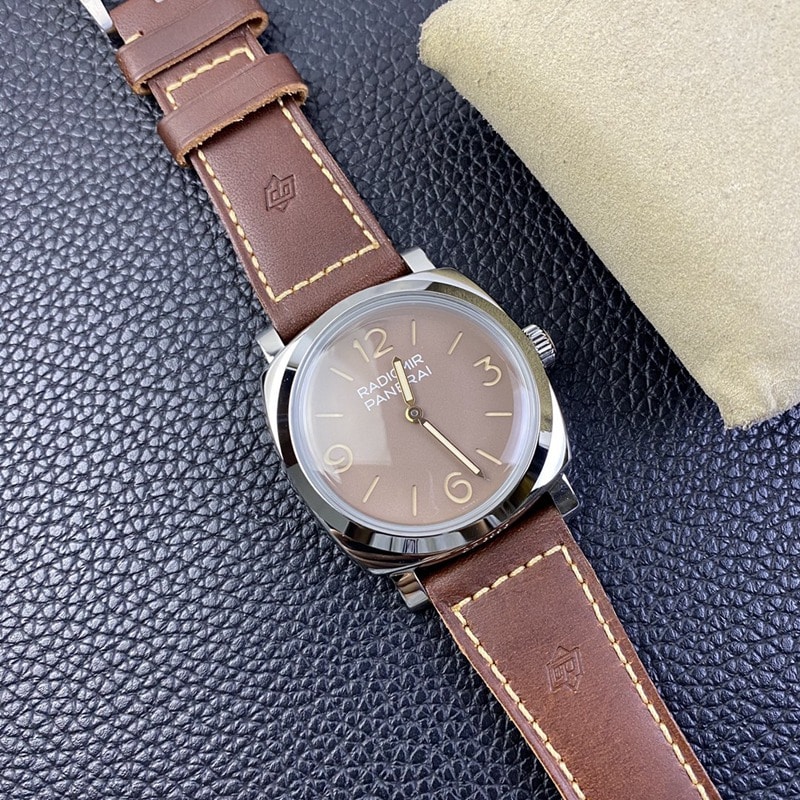 SF factory Paneraireplicapam00662 watch p3000 hand winding movement retro coffee tray front view