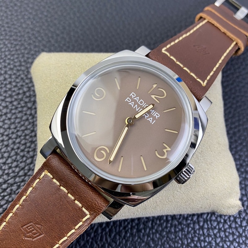 SF factory Paneraireplicapam00662 watch p3000 hand winding movement retro coffee tray front view