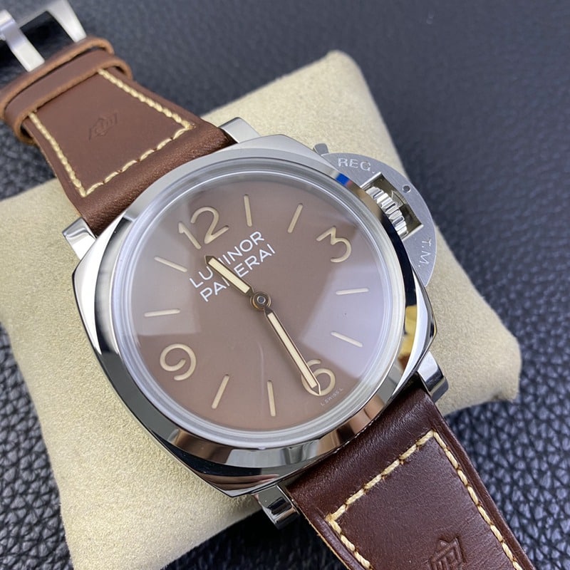 SF factory Paneraireplicapam00663 watch p3000 hand winding movement retro coffee tray front view