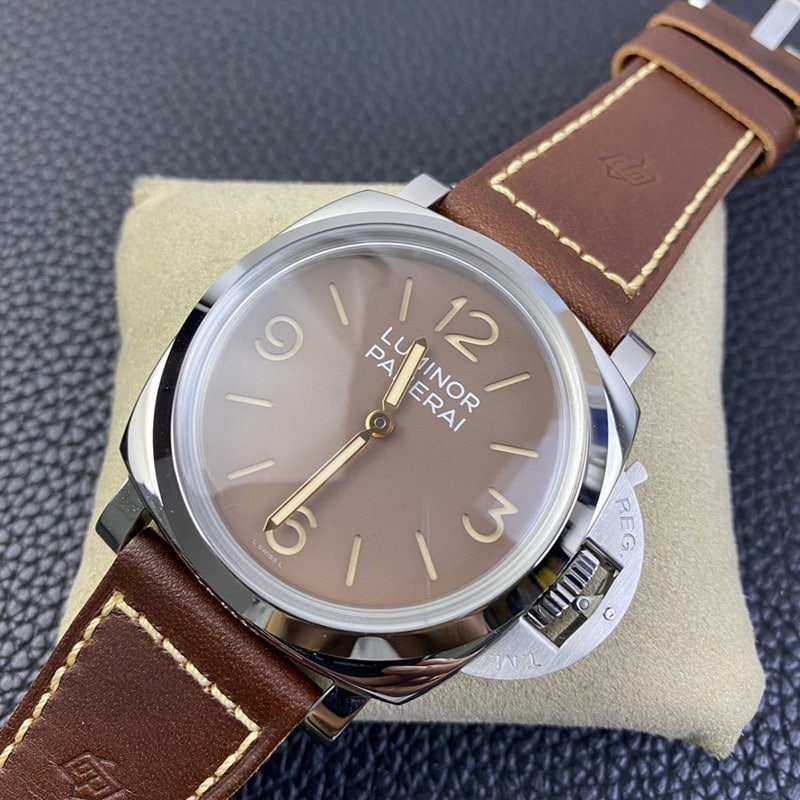 SF factory Paneraireplicapam00663 watch p3000 hand winding movement retro coffee tray front view