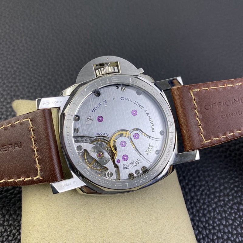 SF factory Paneraireplicapam00663 watch p3000 hand winding movement retro coffee tray movement picture