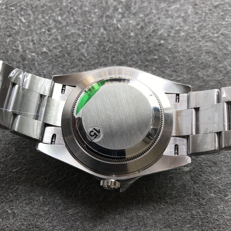 Rolex watch log series blue face men's mechanical watch back cover picture