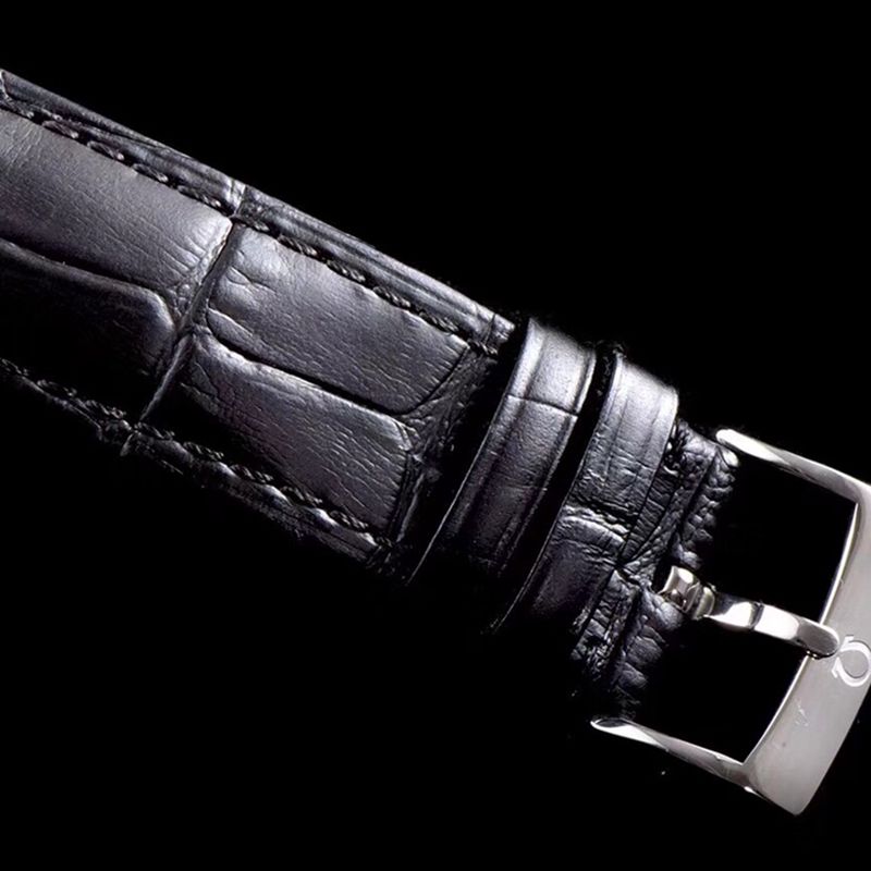 Omegareplica watch disc flying business series men's mechanical ultra-thin watch classic black hot style clasp picture