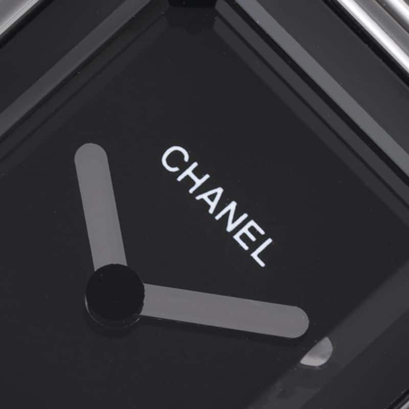 Chanelladies' watchtop-tierhigh-quality replicaPremiere series quartz watch white steel black dialdetail shots
