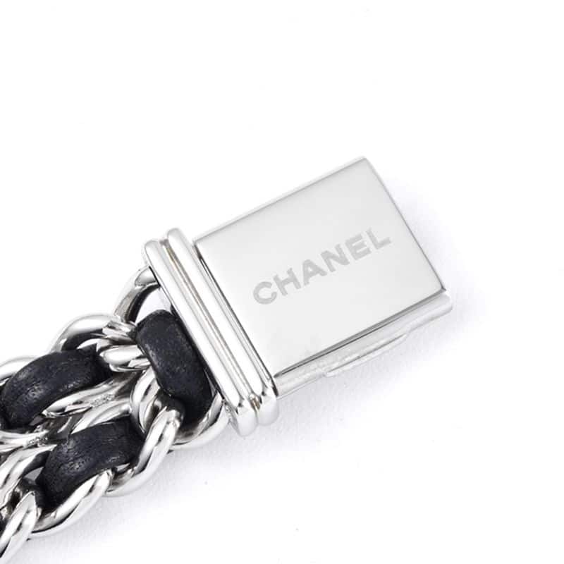 Chanelladies' watchtop-tierhigh-quality replicaPremiere series quartz watch white steel black dialclasp picture