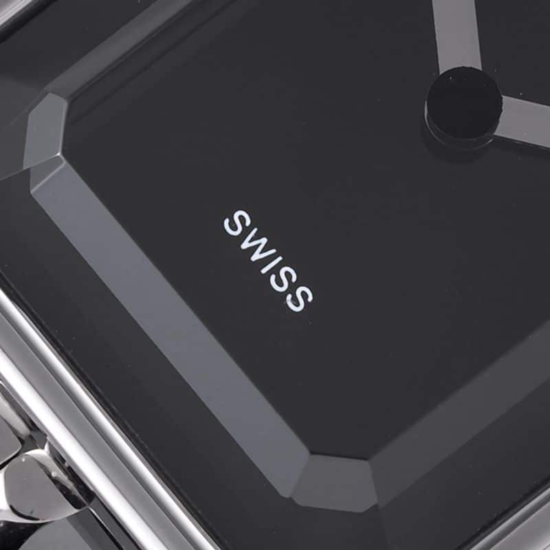 Chanelladies' watchtop-tierhigh-quality replicaPremiere series quartz watch white steel black dialdetail shots