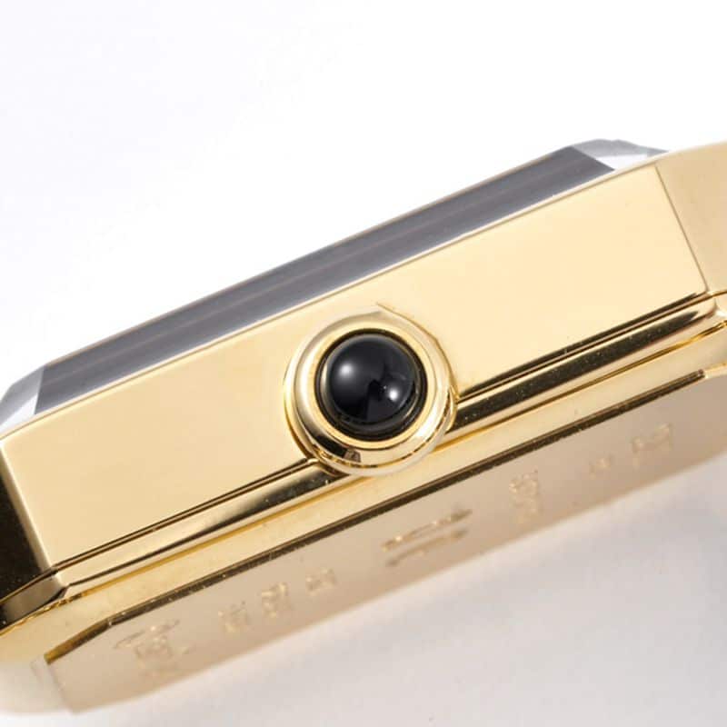 Chanelladies' watchtop-tiersuper clonePremiere series quartz watch yellow gold black dial side view