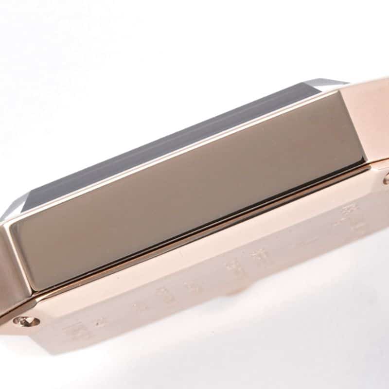 Chanelladies' watchreplicaPremiere series quartz watch rose goldblack dial side view
