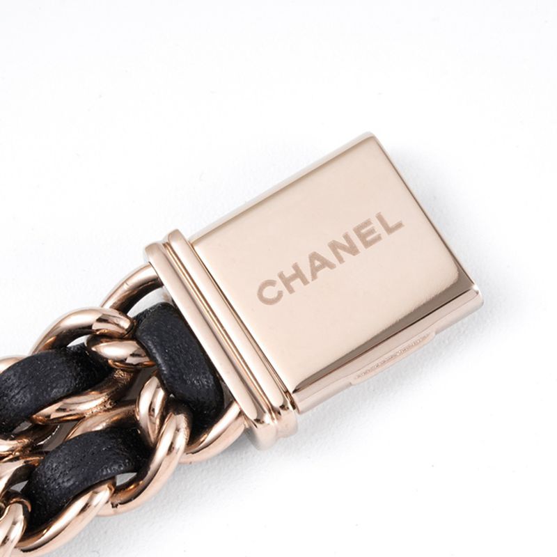 Chanelladies' watchreplicaPremiere series quartz watch rose goldblack dialclasp picture