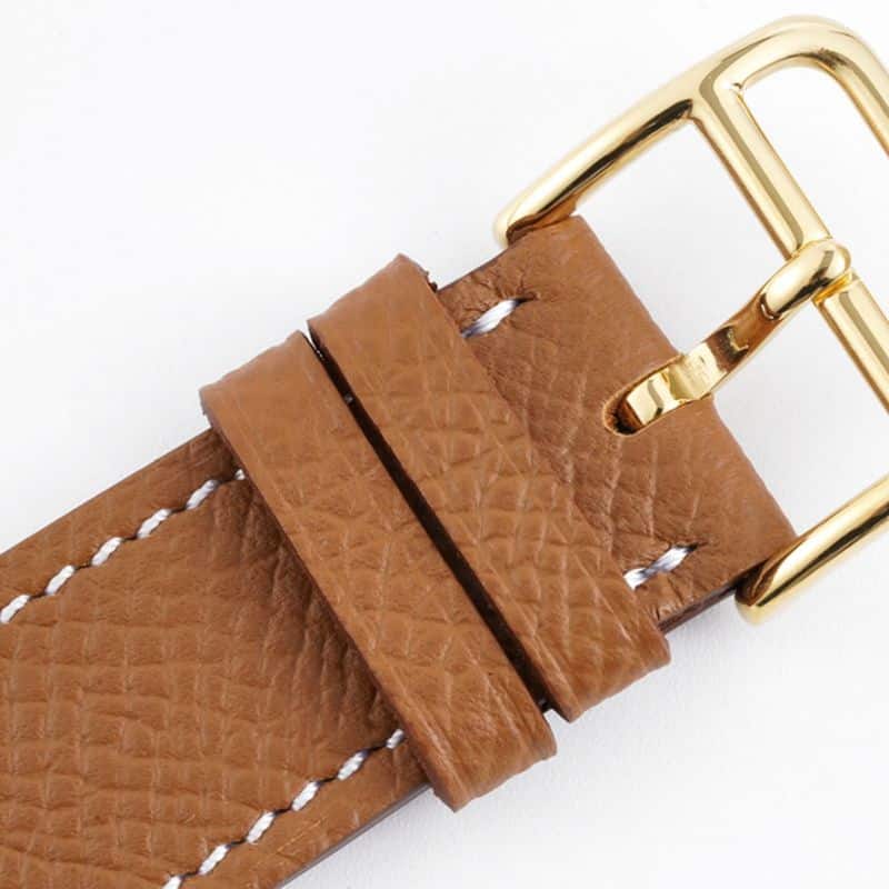 Hermès ladies' watchtop-tierhigh-quality replicaHeureH series quartz square fashion watch khaki braceletrose gold plate clasp picture