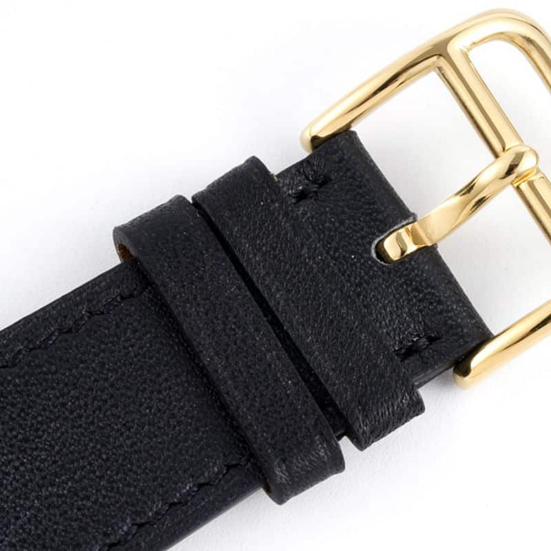 Hermès top-tiersuper cloneladies' watchHeureH series ladies quartz square fashion watch black leather white dialclasp picture