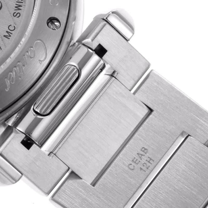 Cartier Pasha series ladies' full-automatic mechanical watch, white dial, detailed images of top collectible watches.