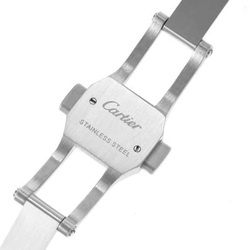 Cartier Pasha series women's fully automatic mechanical watch, white dial, buckle image, top