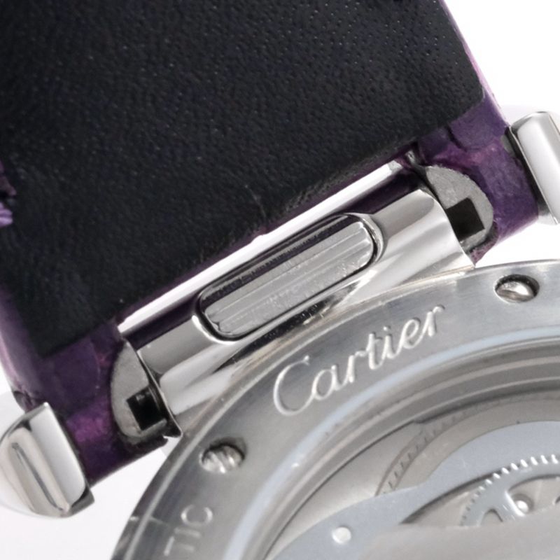 Cartiertop-tierhigh-quality watch Pasha series ladies fully automatic movement watch white face detail shots