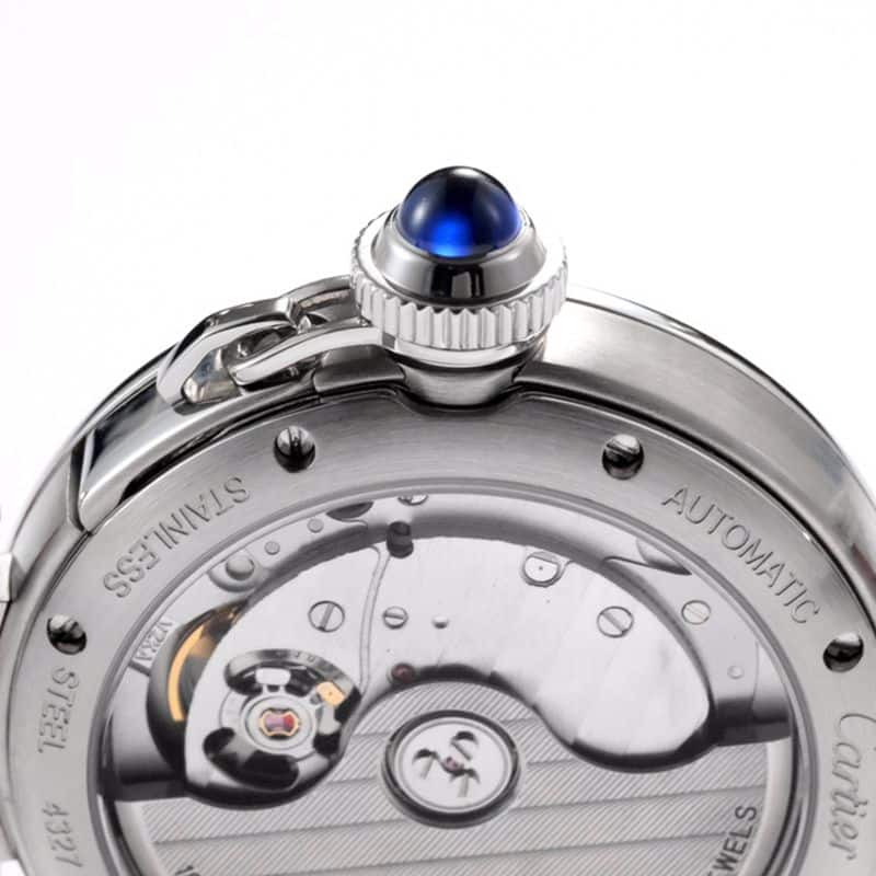 Cartiertop-tierhigh-quality watch Pasha series ladies fully automatic movement watch white surface movement picture