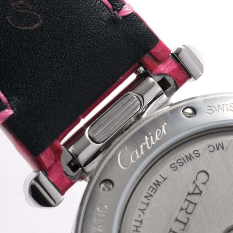 Cartiertop-tierhigh-quality watch Pasha series ladies fully automatic movement watch white face detail shots