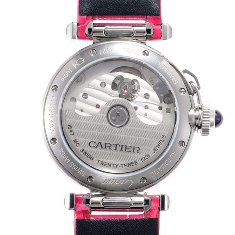 Cartiertop-tierhigh-quality watch Pasha series ladies fully automatic movement watch white surface movement picture