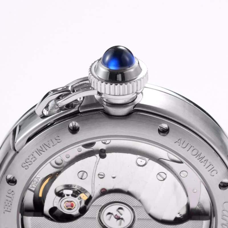 Cartiertop-tiersuper watch Pasha series ladies full automatic movement watch white face detail shots