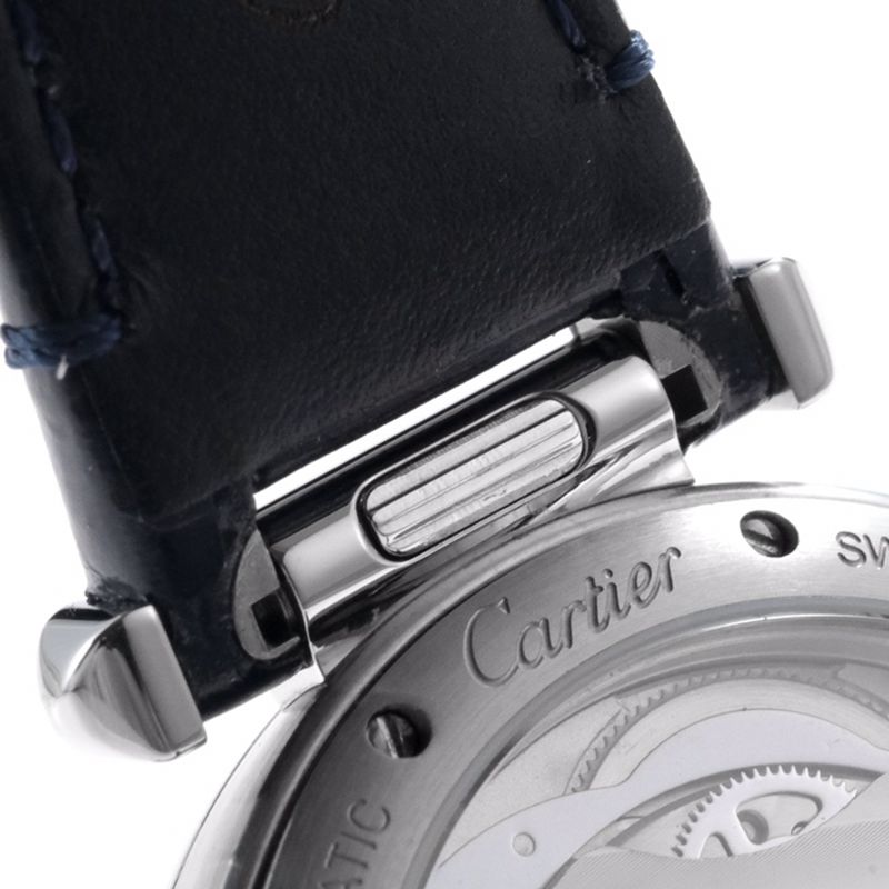 Cartiertop-tiersuper watch Pasha series ladies full automatic movement watch white face detail shots