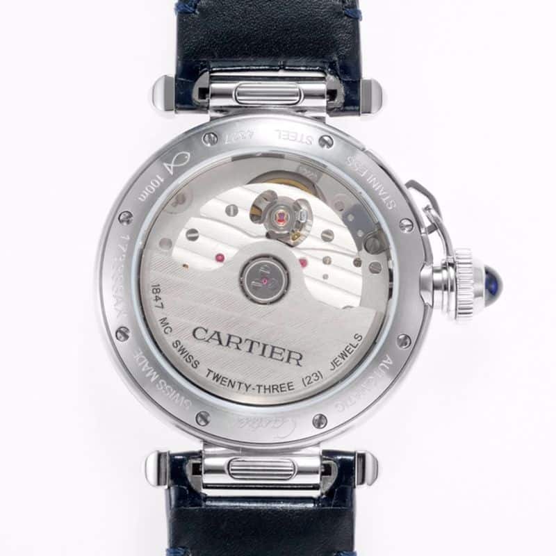 Cartiertop-tiersuper watch Pasha series ladies full automatic movement watch white surface movement picture