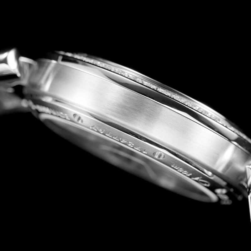 Cartiertop-tier watch Pasha series ladies full automatic movement white watch front view
