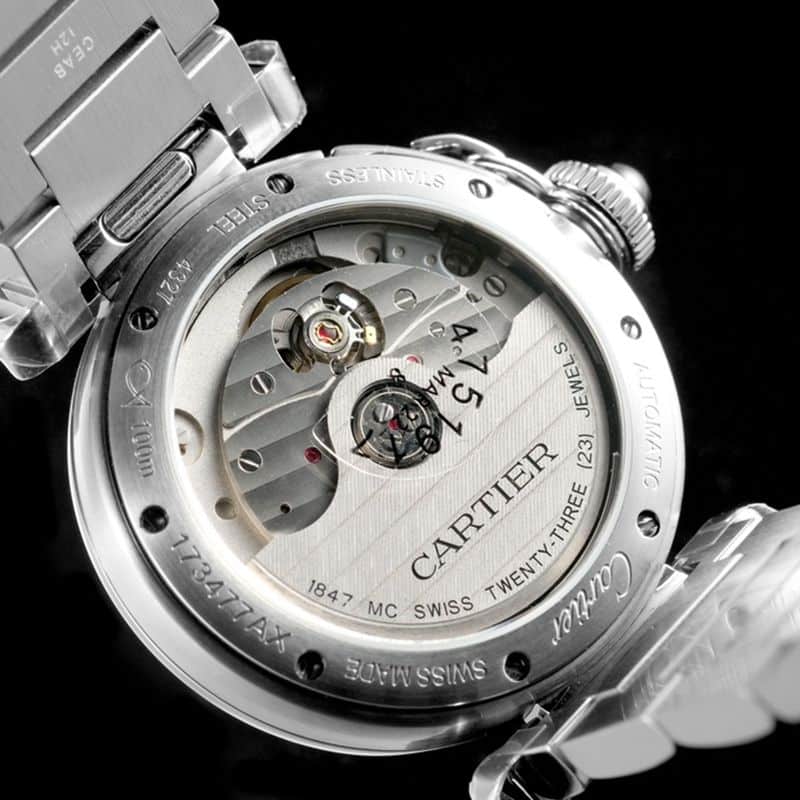 Cartiertop-tier watch Pasha series ladies fully automatic movement white watch movement picture