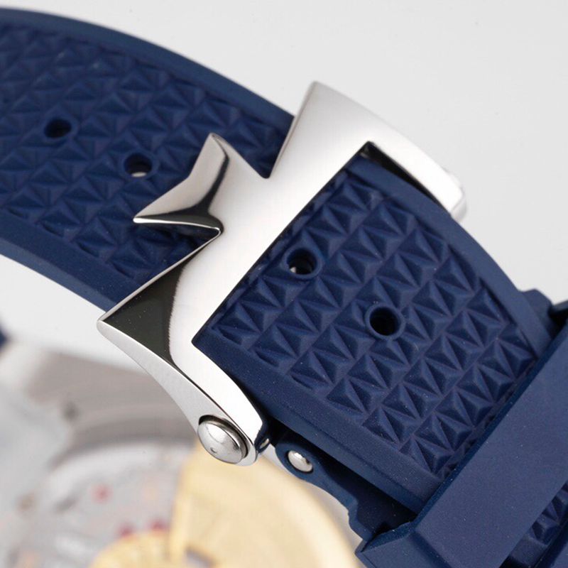 Vacheron Constantintop-tiersuper watch Overseas series men's mechanical blue watch clasp picture