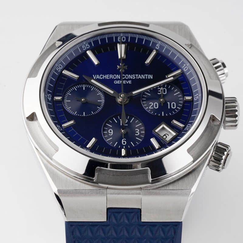 Vacheron Constantintop-tiersuper watch Overseas Series Men's Mechanical Blue Face Watch detail shots