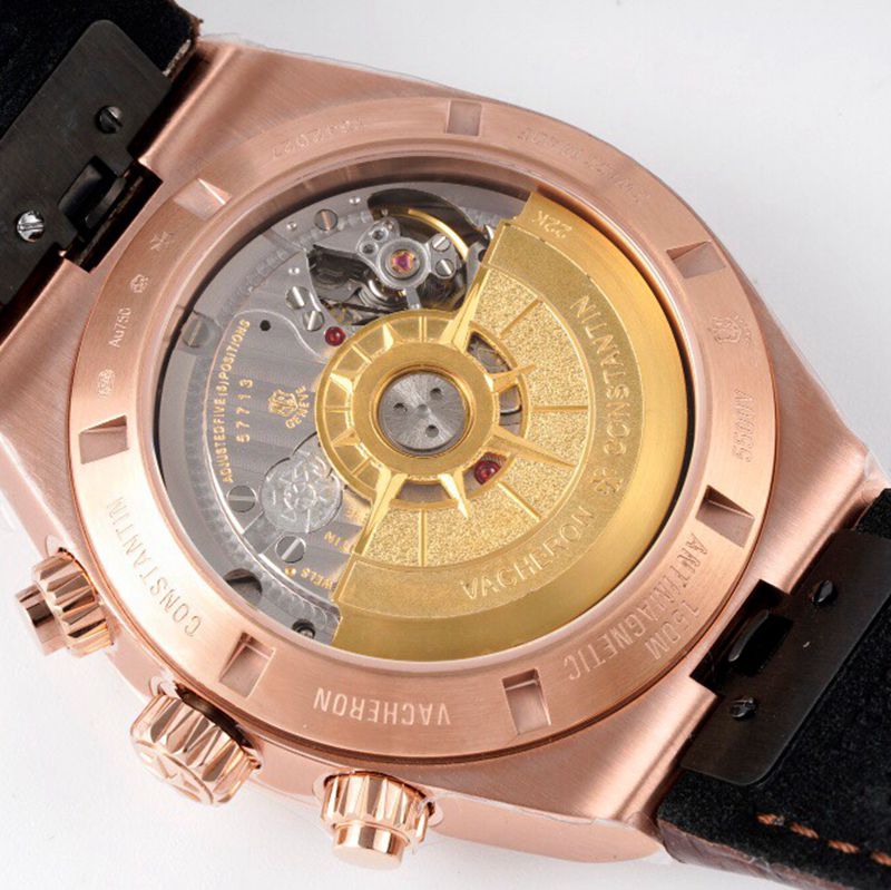 Vacheron Constantintop-tiersuper watch Overseas Series Men's Mechanical White Face Watch movement picture
