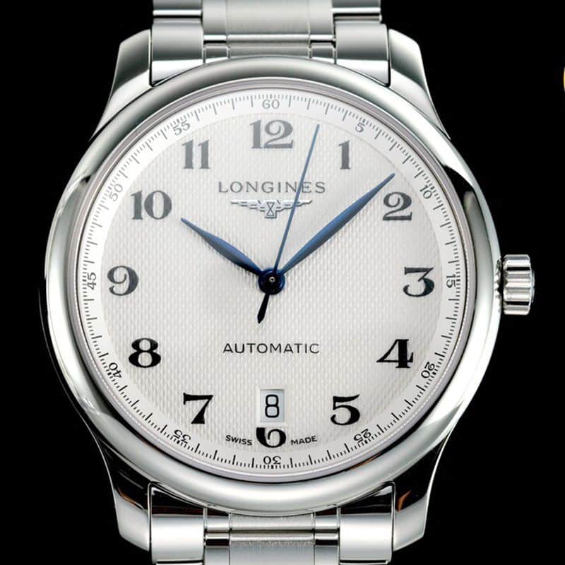 Longinestop-tierhigh-quality watch master series men's mechanical white watch front view