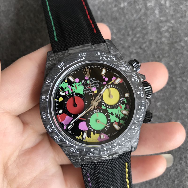 Rolextop-tiersuper watch universe chronograph Daytona series men's mechanical watch front view