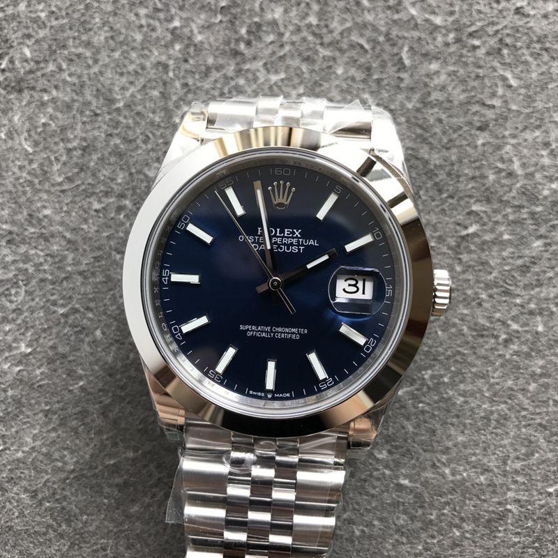Rolextop-tier watch log blue series men's mechanical watch front view