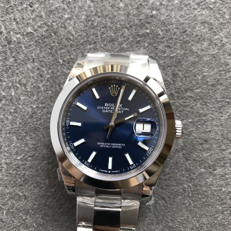 Rolextop-tier watch log blue series men's mechanical watch front view