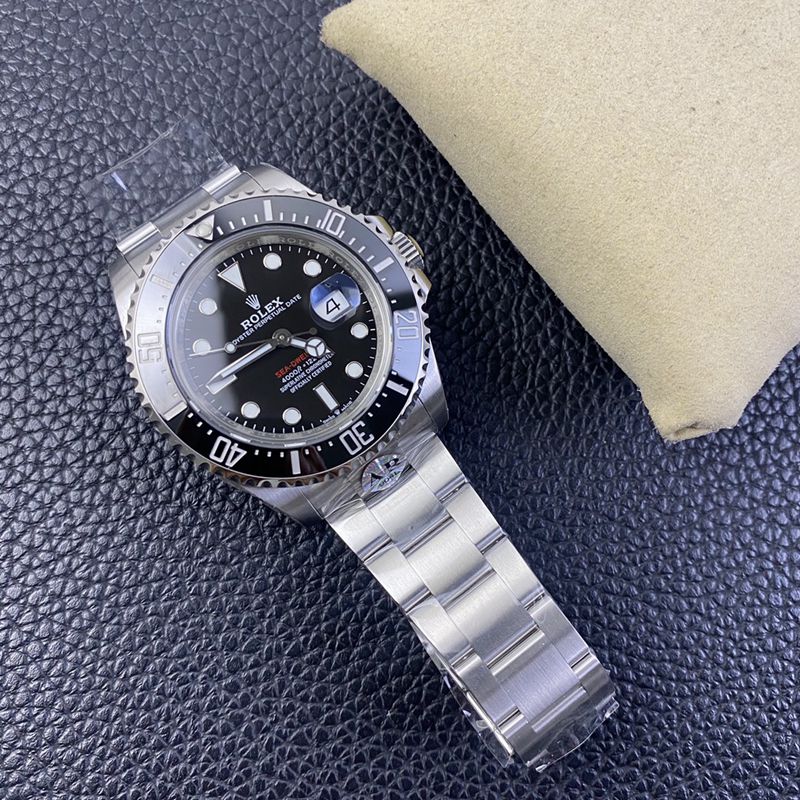 Rolextop-tiersuper watch single red Sea-Dweller series men's mechanical watch front view