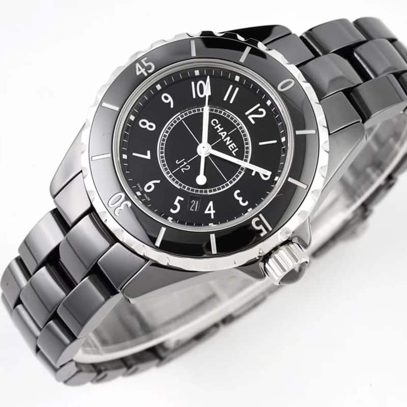 Chaneltop-tierhigh-quality watch J12 series ladies quartz watch front view