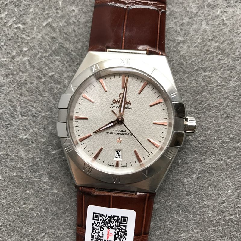Omega Top collectible watches Fifth Generation Constellation Series Men's Mechanical Watch Front View