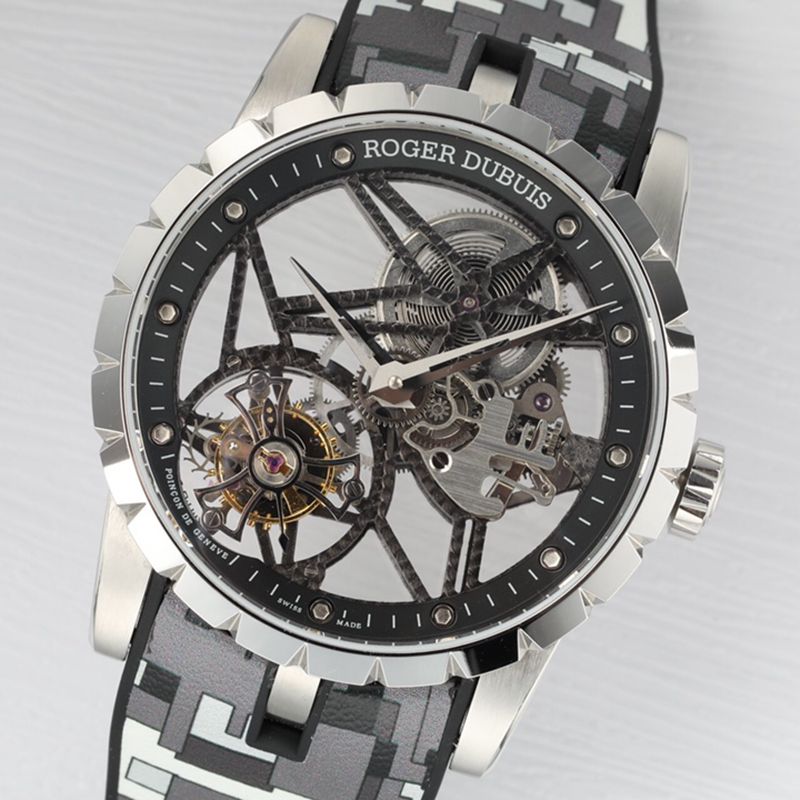 Roger Dubuis top quality imitation watches EXCALIBUR King Series Men's Tourbillon front view