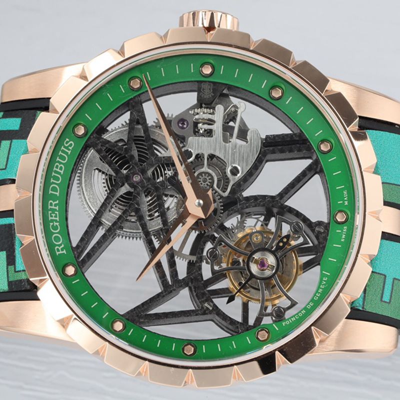Roger Dubuis top quality imitation watches EXCALIBUR King Series Men's Tourbillon front view
