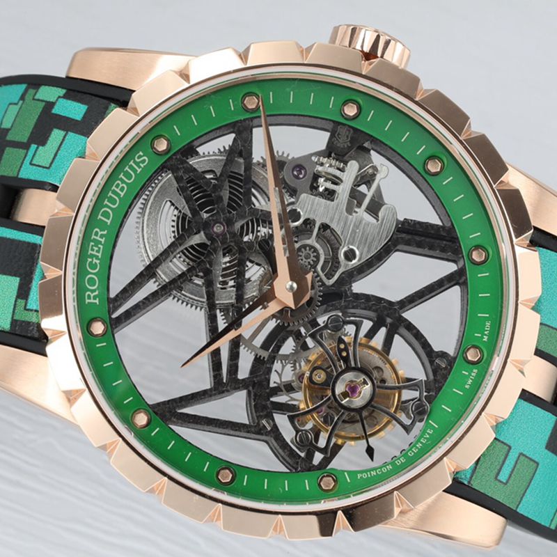 Roger Dubuis top quality imitation watches EXCALIBUR King Series Men's Tourbillon front view