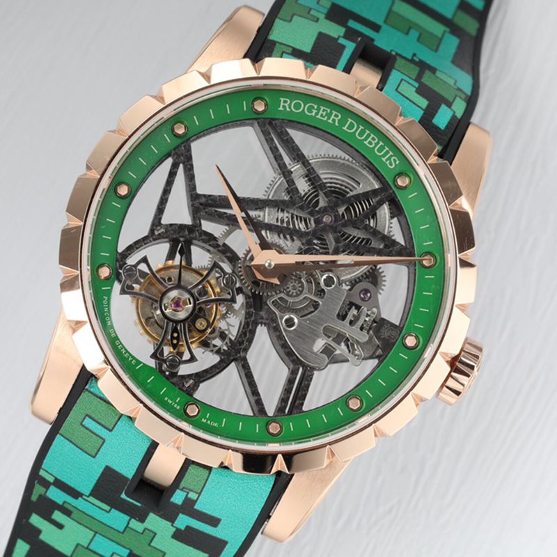 Roger Dubuis top quality imitation watches EXCALIBUR King Series Men's Tourbillon front view