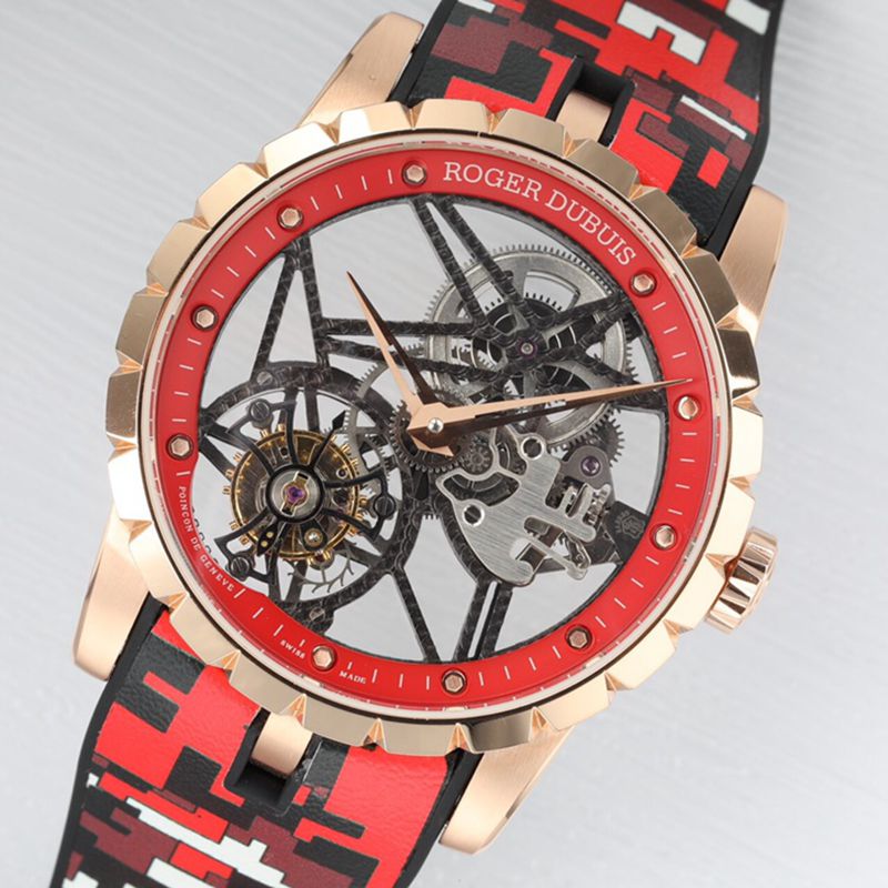 Roger Dubuis top-tiersuper watch EXCALIBUR king series men's tourbillon watch front view