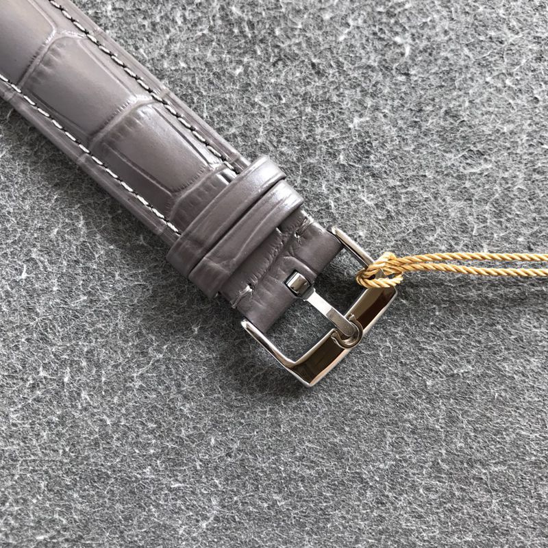 Omegatop-tier watch Diefei series white leather strap men's mechanical watch clasp picture