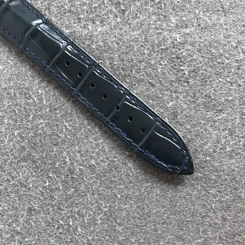 Omegatop-tiersuper watch Diefei series men's blue dialleather strap mechanical watch bracelet picture
