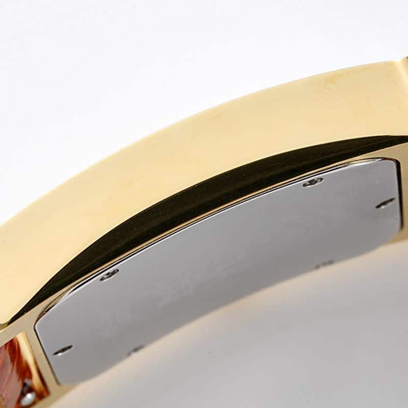 Hermès top-tier watch HeureH three-hand series ladies quartz white dial watch side view