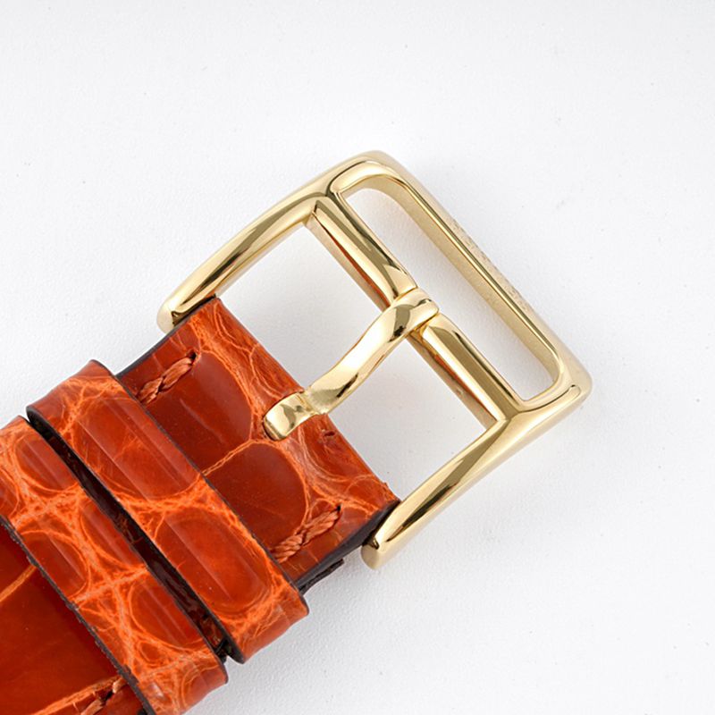Hermès top-tier watch HeureH three-hand series ladies quartz white dial watch clasp picture