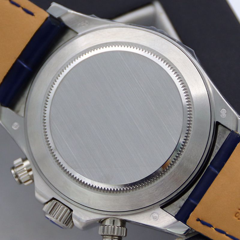 Rolextop-tiersuper watch Daytona series pavé 116599 starry blue diamond men's watch back cover