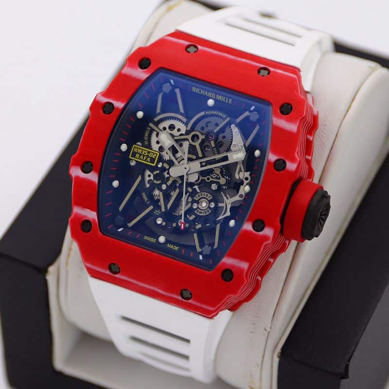 Richard Milletop-tierhigh-quality watch men's blue dialrubber strap mechanical watch front view