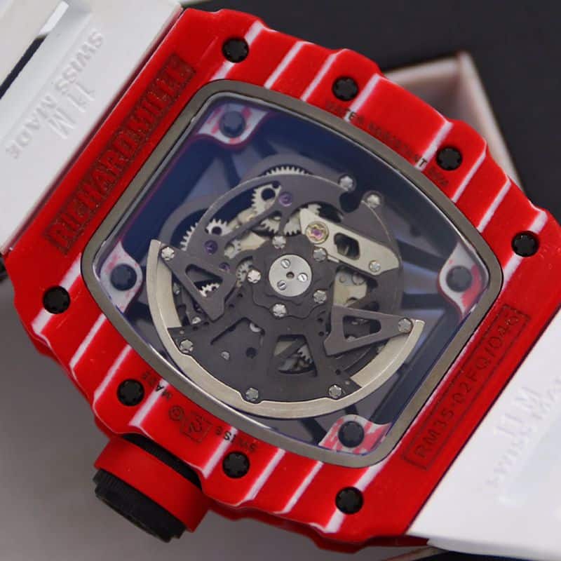 Richard Milletop-tierhigh-quality watch men's blue dialrubber strap mechanical watch movement picture