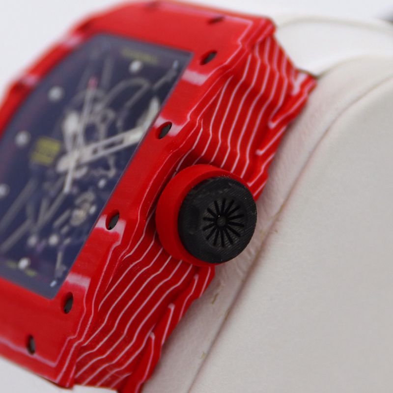 Richard Milletop-tierhigh-quality watch men's blue dialrubber strap mechanical watch side view